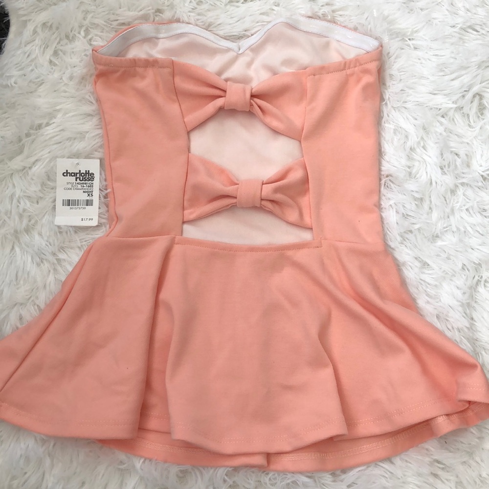 Peplum tube top NWT - Picture 2 of 2